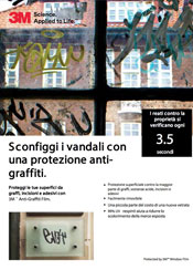 Pellicola 3M antigraffiti esterna per vetri